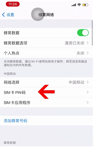 济南苹果14维修网分享如何给iPhone14的SIM卡设置密码 