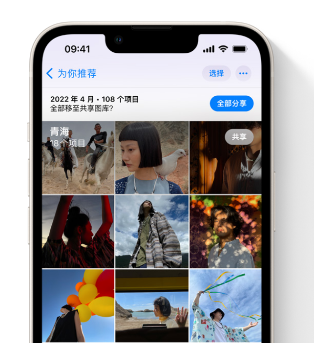 济南苹果维修网点分享在 iPhone 上使用共享图库 